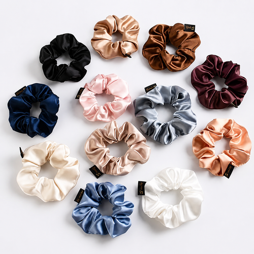 Pack of 12 - Premium Hair Scrunchies