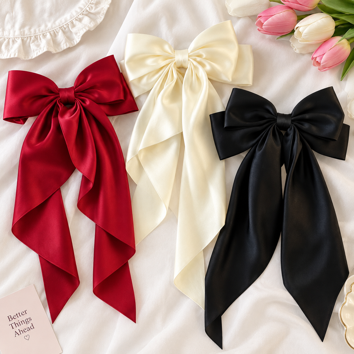 Set of 3 - Oversized Bow