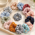 PACK OF 12 - Printed Hair Scrunchies
