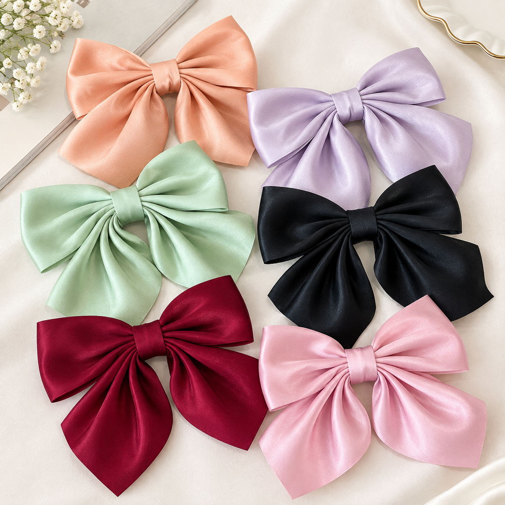 Set of 6 Premium Hair Bow | Korean-Style