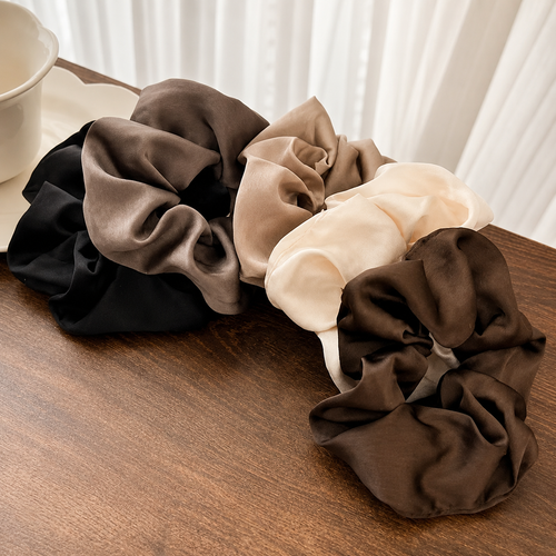 Pack of 5 - Premium Silk Satin Scrunchies